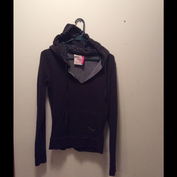Black v neck Pink hoodie A lister