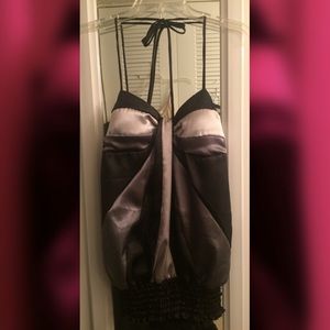 NWT Silver, Metallic Grey and Black Halter - Tank