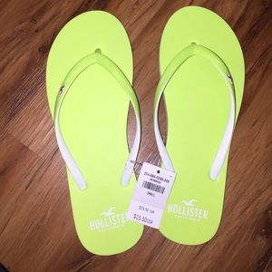 Brand new hollister flip flops