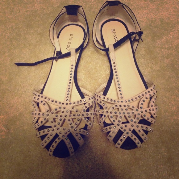 Studded Ankle Flats