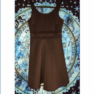 Little Black Dress with Mesh Scrub