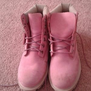 Pink timberland boots  had it for 2 years