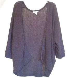 Charcoal Cocoon-style Cardigan