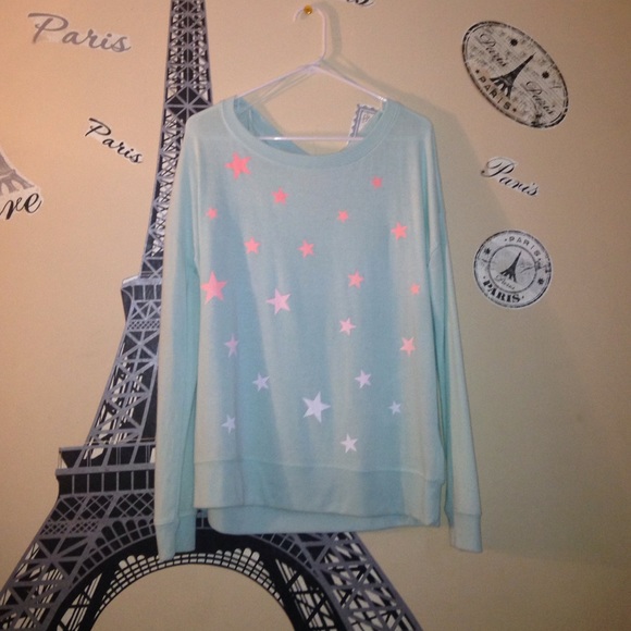 Ombré Pink Stars Sweater