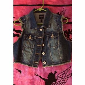 Denim Jean Bottom Up Vest