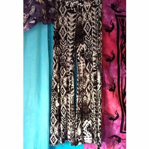 Flared Floral Boho Pants