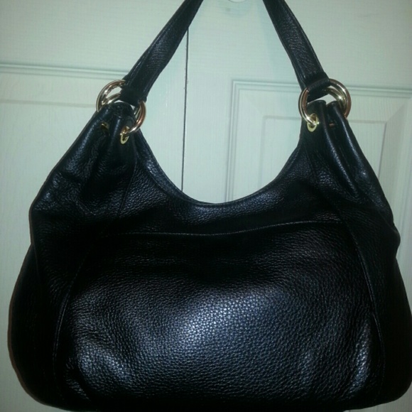 ❌SOLD❌ Authentic Genuine Leather MK Shoulder Bag - Picture 3 of 4