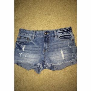 High Waisted Denim Shorts