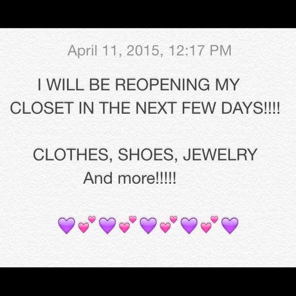 Clothes!  Shoes!  Jewelry!! 😃