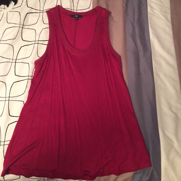 Burgundy top