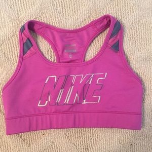 Striped Nike Pro Bra