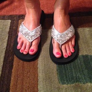 Yellow Box Flip Flops