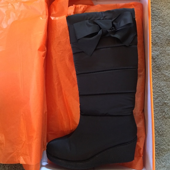Kate Spade wedge winter boots