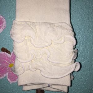 NWT ruffled over-the-knee sock