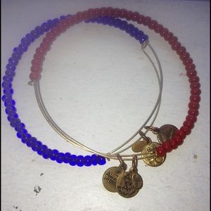 Gold with Red or Blue beads Alex and Ani ❤️💙