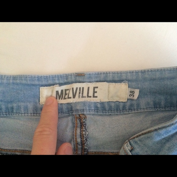 Denim lace Brandy Melville shorts - Picture 3 of 3