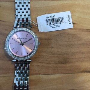 Pink & Silvery MK Darci Watch