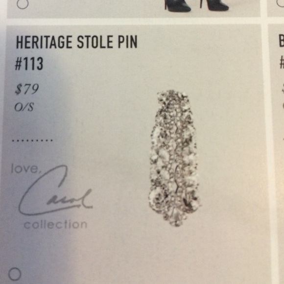 ❌❌❌SOLD ❌❌CABI Heritage Stole Pin - Picture 2 of 3