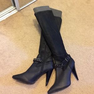BCBG TALL BOOTS.