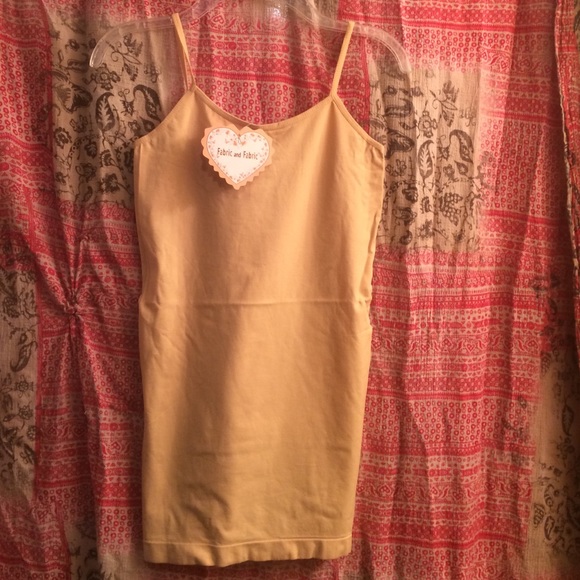 NWT Sexy Nude Stretchy Extra Long Tank - Picture 1 of 3