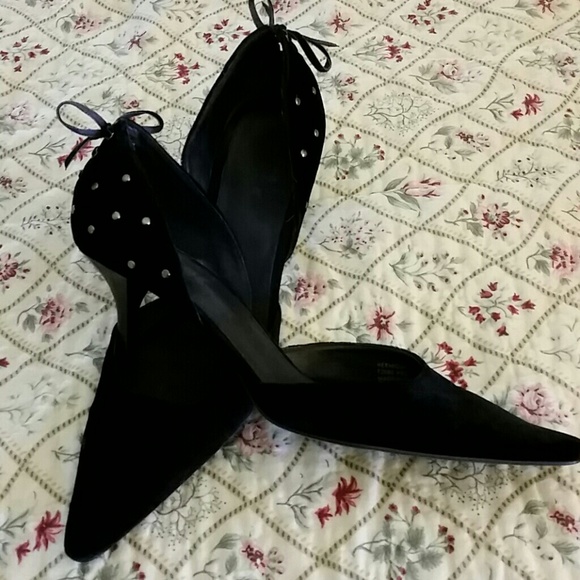 Calvin Klein Black Velvet Pumps