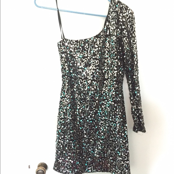 Silver Sequin Dress