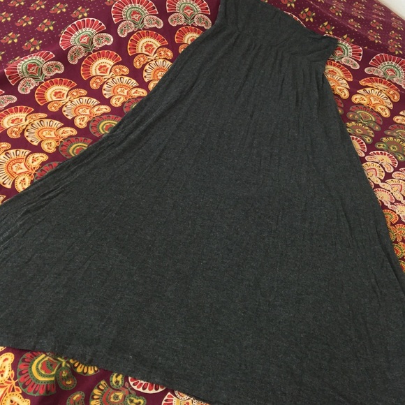 Charcoal grey maxi skirt (jersey material)