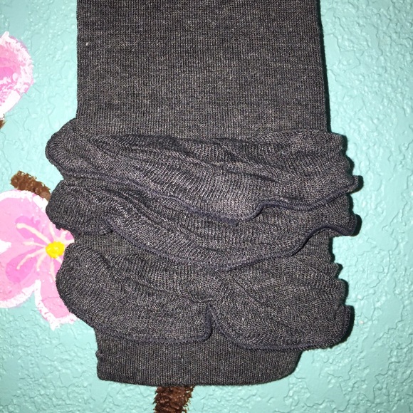 NWT ruffled over-the-knee socks