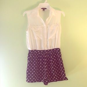 Polka dot romper
