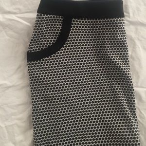 Merona pencil skirt geo design pockets back zip