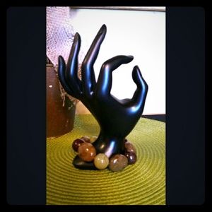 Polished Stone stretch bracelet.