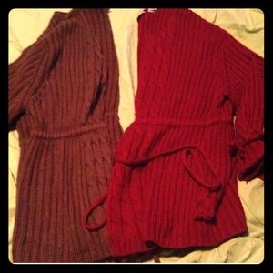 Two nice warm jacket crochet look