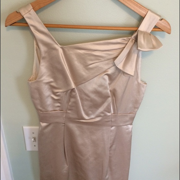 Champagne Cocktail Dress with Pockets