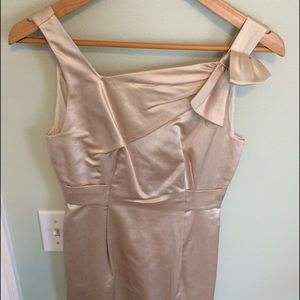 Champagne Cocktail Dress with Pockets