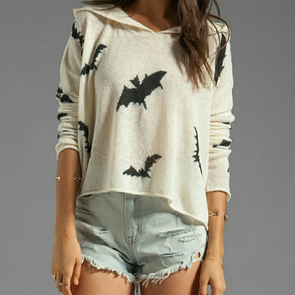 Wildfox white label bat sweater