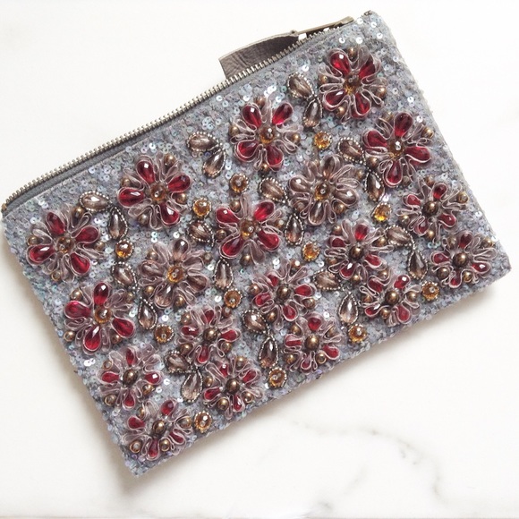 Anthropologie Bags | Anthropologie Embellished Clutch | Poshmark