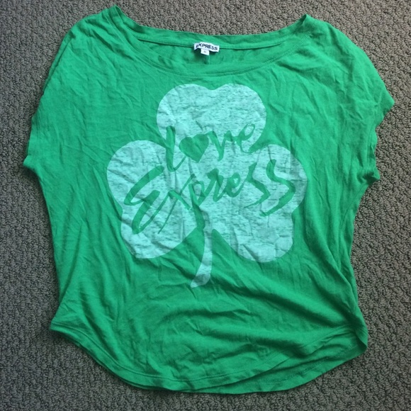 Express shamrock st. Pattys day shirt