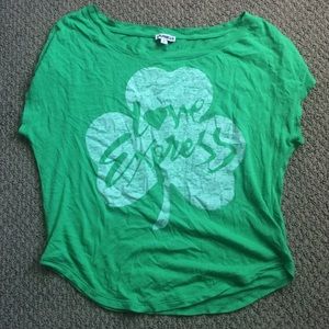 Express shamrock st. Pattys day shirt