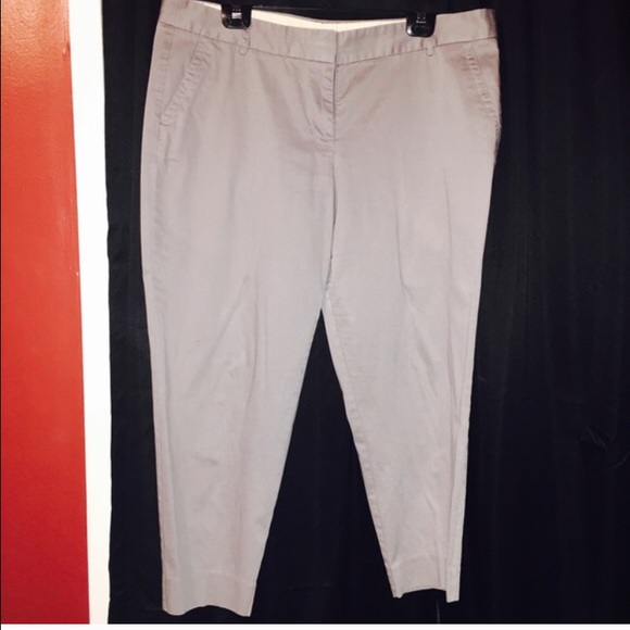 J crew city fit gray chinos