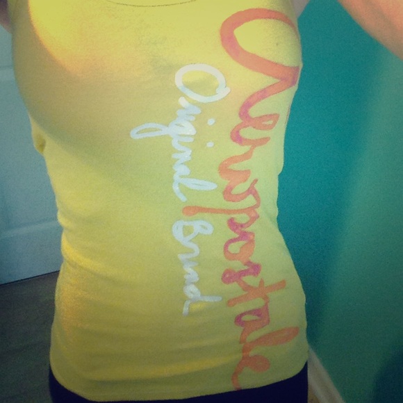 Yellow Aeropostale tank top