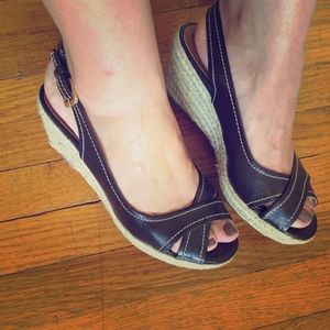 Brown espadrilles wedge