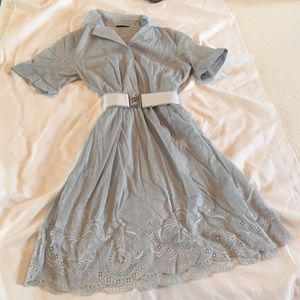 Baby blue summer dress