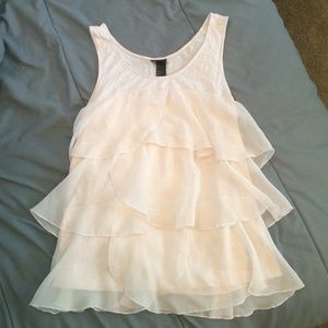 Flowy ruffle H&M tank top
