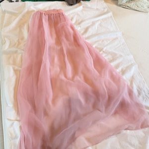 Sheer maxi skirt