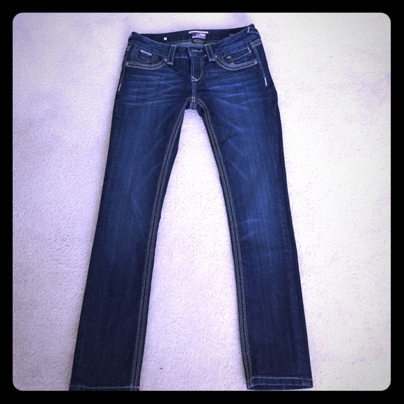 Straight leg Dark Wash Rerock Express Jeans