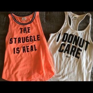 2 VS PINK Tank Tops