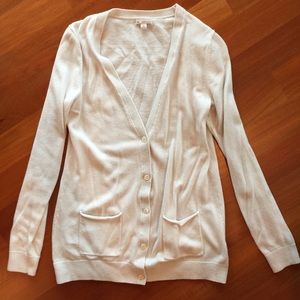 Gap cream long-sleeved cardigan