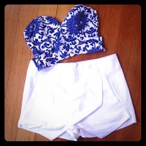 LF criss cross crop top