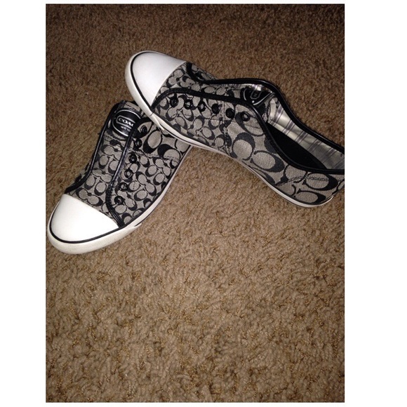 ☀️Coach lace less tennis shoes☀️