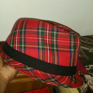 Holiday Print Fedora Hat